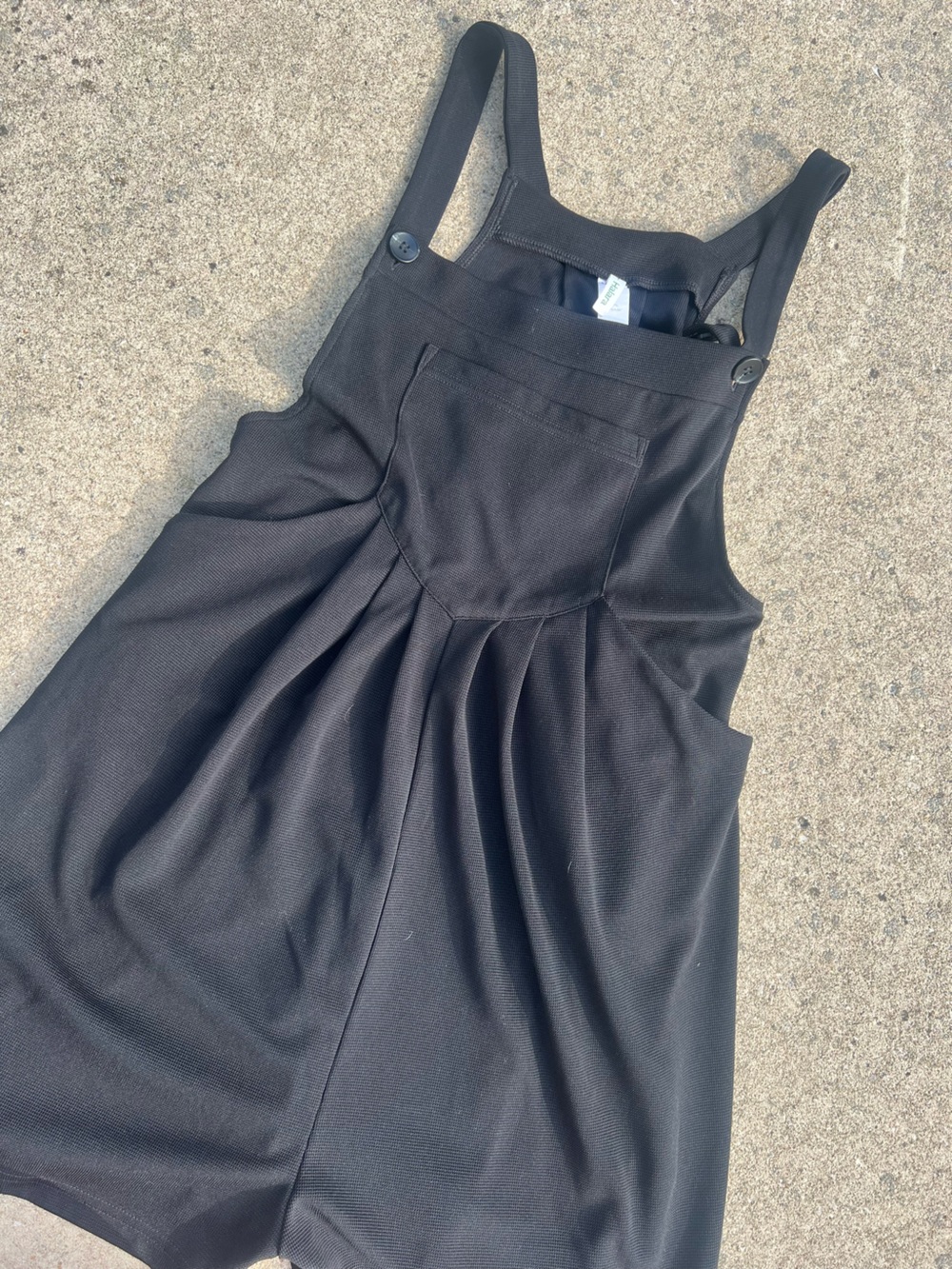 Halara Black Athletic Romper Overall Style Shortalls Built In Shorts Size S